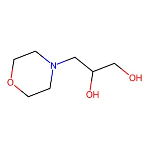 3-Morpholinopropane-1,2-diol structure