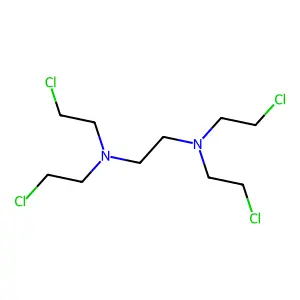 Ethylenediamine, N,N,N',N'-tetrakis(2-chloroethyl)- structure