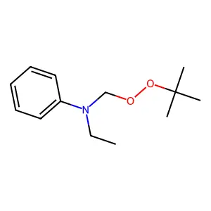 N-[(tert-Butylperoxy)methyl]-N-ethylaniline structure