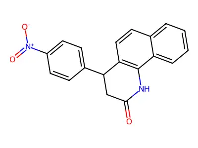 4-(4-nitrophenyl)-3,4-dihydrobenzo[h]quinolin-2(1H)-one structure