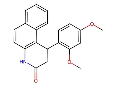1-(2,4-dimethoxyphenyl)-1,4-dihydrobenzo[f]quinolin-3(2H)-one structure