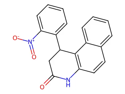 1-(2-nitrophenyl)-1,4-dihydrobenzo[f]quinolin-3(2H)-one structure