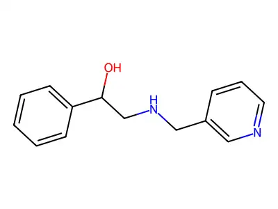 1-Phenyl-2-(pyridin-3-ylmethylamino)ethanol structure