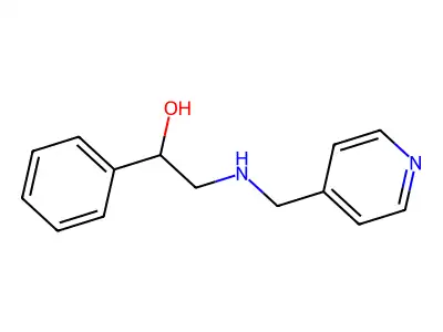 1-Phenyl-2-(pyridin-4-ylmethylamino)ethanol structure