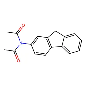 2-Diacetylaminofluorene structure