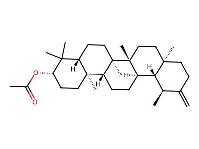 Taraxasterol, acetate structure