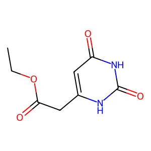 Ethyl (2,6-dioxo-1,2,3,6-tetrahydropyrimidin-4-yl)acetate structure