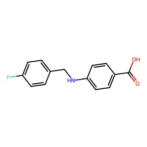 4-[(4-Fluorobenzyl)amino]benzoic acid structure