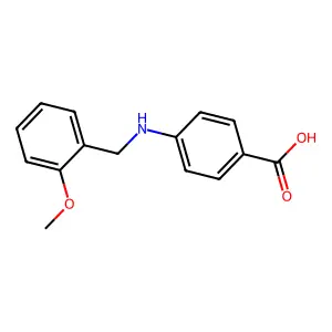 4-[(2-Methoxybenzyl)amino]benzoic acid structure