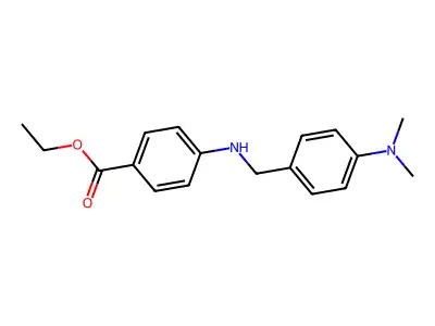 Ethyl 4-(4-(dimethylamino)benzylamino)benzoate structure