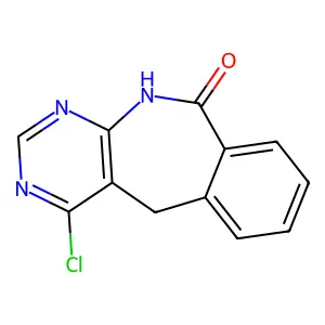 4-Chloro-5,11-dihydro-10H-pyrimido[4,5-c][2]benzazepin-10-one structure
