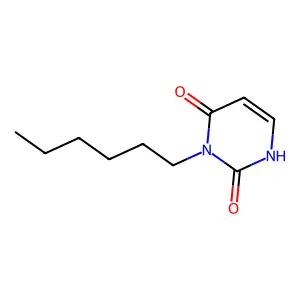 2,4(1H,3H)-Pyrimidinedione, 3-hexyl- structure