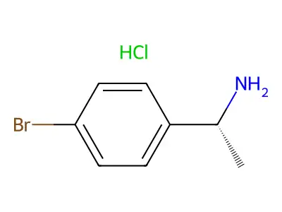 (R)-1-(4-bromophenyl)ethanamine hydrochloride structure