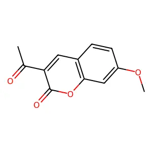 3-Acetyl-7-methoxycoumarin structure