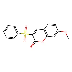 7-methoxy-3-(phenylsulfonyl)-2H-chromen-2-one structure
