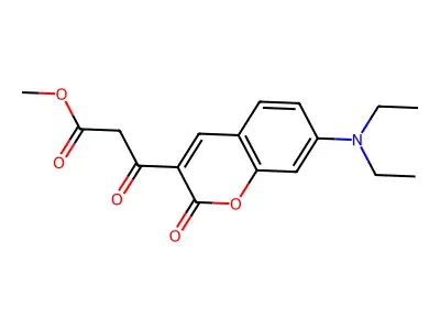 Methyl 3-[7-(diethylamino)-2-oxo-2h-chromen-3-yl]-3-oxopropanoate structure
