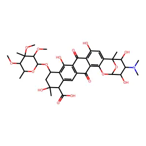 诺加霉素酸 structure
