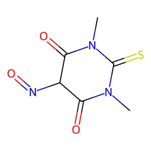 1,3-Dimethyl-5-nitroso-2-sulfanylidene-1,3-diazinane-4,6-dione structure