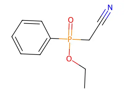 Ethyl (cyanomethyl)phenylphosphinate structure