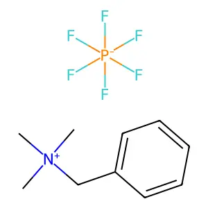 Ammonium, benzyltrimethyl-, hexafluorophosphate(1-) structure