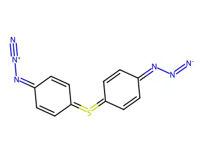 1,1'-Sulfanediylbis(4-azidobenzene) structure