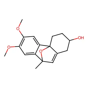 2H-4a,9-Epoxyphenanthren-2-ol, 1,3,4,9-tetrahydro-6,7-dimethoxy-9-methyl- structure