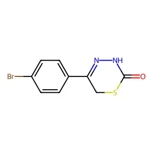 5-(4-Bromophenyl)-3,6-dihydro-1,3,4-thiadiazin-2-one structure