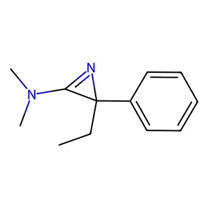 2-Ethyl-N,N-dimethyl-2-phenyl-2H-aziren-3-amine structure