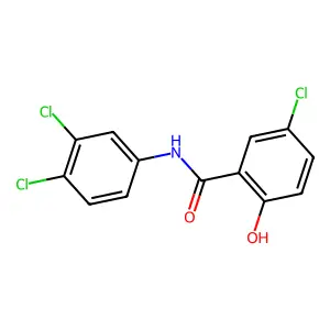3',4',5-Trichlorosalicylanilide structure