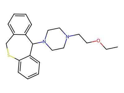 1-(6,11-Dihydrobenzo[c][1]benzothiepin-11-yl)-4-(2-ethoxyethyl)piperazine structure