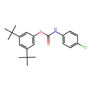 3,5-Ditert-butylphenyl 4-chlorophenylcarbamate structure