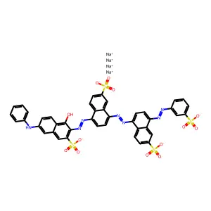 C.I. Direct Blue 75, tetrasodium salt structure