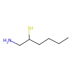 2-Hexanethiol, 1-amino- structure
