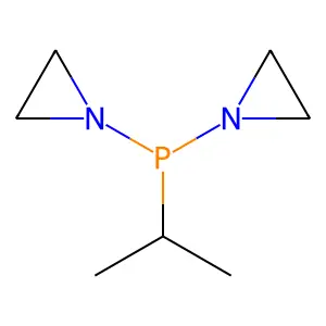 Aziridine, 1,1'-((1-methylethyl)phosphinylidene)bis- structure