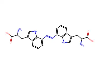 L-Tryptophan, 7,7'-azobis- structure