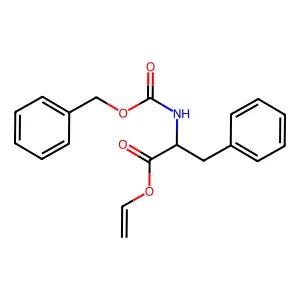 N-((Phenylmethoxy)carbonyl)-D-phenylalanine ethenyl ester structure