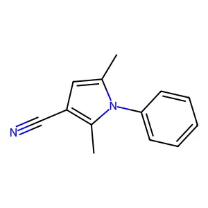 1H-Pyrrole-3-carbonitrile, 2,5-dimethyl-1-phenyl- structure