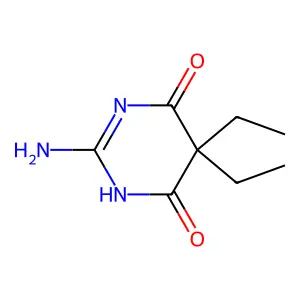 2-Amino-5,5-diethylpyrimidine-4,6(1H,5H)-dione structure