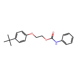 2-(4-tert-butylphenoxy)ethyl N-phenylcarbamate structure