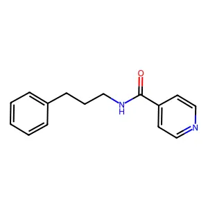 N-(3-phenylpropyl)pyridine-4-carboxamide structure