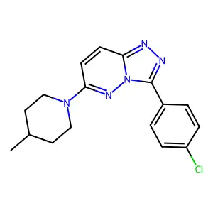 3-(4-Chlorophenyl)-6-(4-methylpiperidin-1-yl)-[1,2,4]triazolo[4,3-b]pyridazine structure