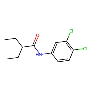 N-(3,4-dichlorophenyl)-2-ethylbutanamide structure