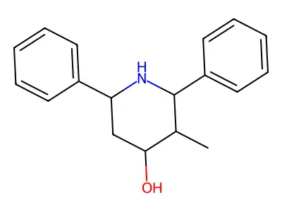3-Methyl-2,6-diphenyl-4-piperidinol structure