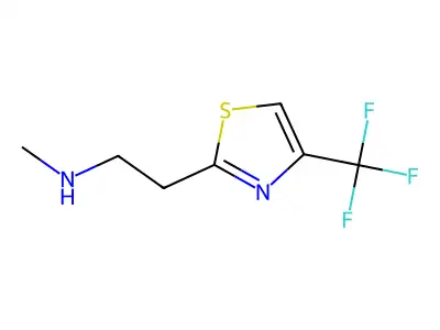 N-Methyl-2-(4-(trifluoromethyl)thiazol-2-yl)ethan-1-amine structure