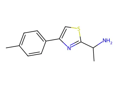 I+/--Methyl-4-(4-methylphenyl)-2-thiazolemethanamine structure