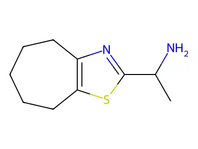 1-(5,6,7,8-tetrahydro-4H-cyclohepta[d][1,3]thiazol-2-yl)ethanamine structure