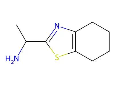 1-(4,5,6,7-Tetrahydro-1,3-benzothiazol-2-yl)ethanamine structure