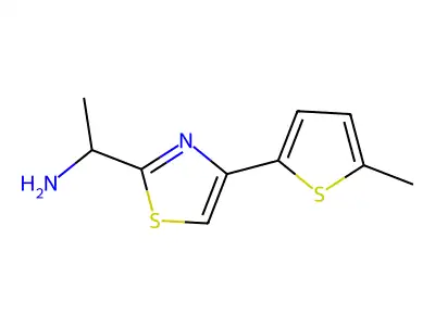 1-(4-(5-Methylthiophen-2-yl)thiazol-2-yl)ethan-1-amine structure