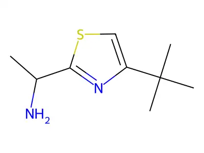 1-(4-Tert-butyl-1,3-thiazol-2-yl)ethan-1-amine structure
