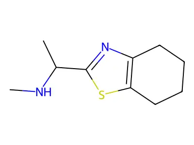 Methyl[1-(4,5,6,7-tetrahydro-1,3-benzothiazol-2-yl)ethyl]amine structure